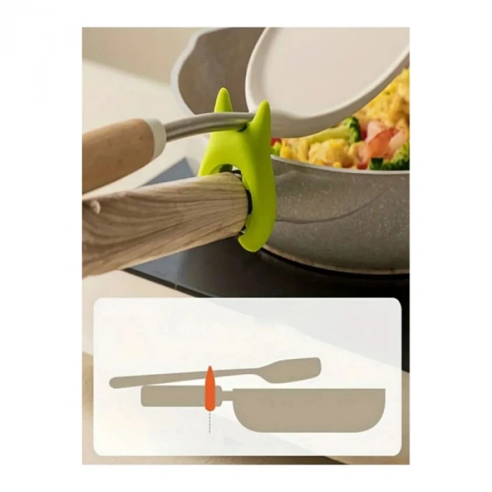 VipMarketim Silikon Tava Tencere Kaşık Tutucu