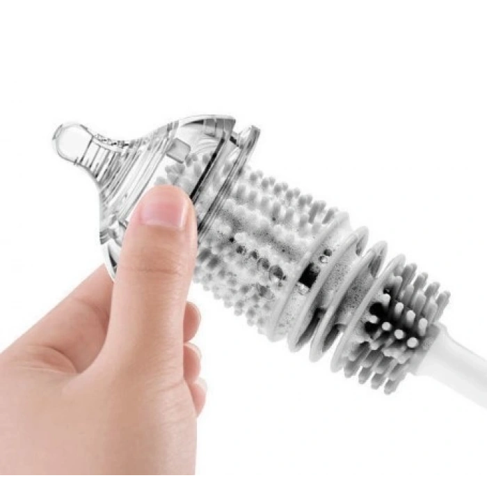 VipMarketim Silikon Uzun Saplı Kavanoz Yıkama Fırçası