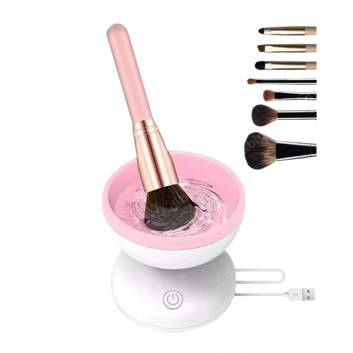 VipMarketim Silikon Yüzeyli Elektrikli Makyaj Fırçası Temizleme Kabı