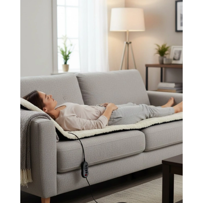 VipMarketim Sırt Boyun Bel İçin Isıtmalı Masaj Yatağı