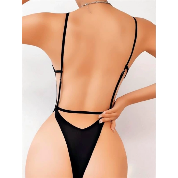 VipMarketim Sırt Dekolteli Çekici Fantezi Body
