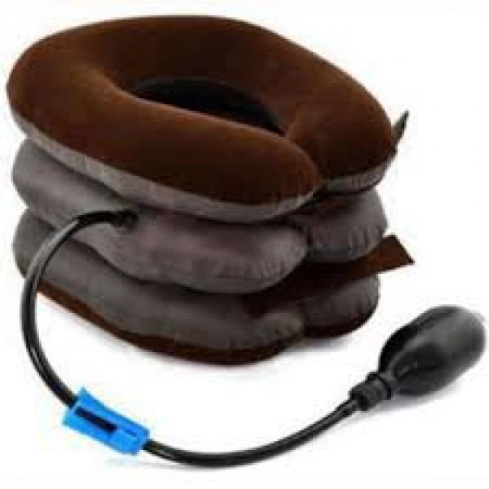 VipMarketim Şişirilebilir Pompalı Ortopedik Boyun ve Seyahat Yastığı