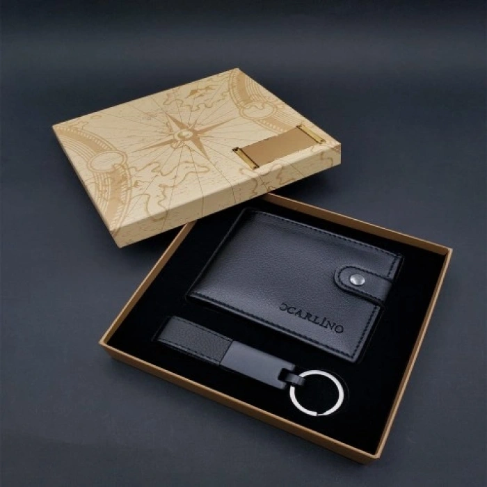 VipMarketim Siyah Cüzdan ve Anahtarlık