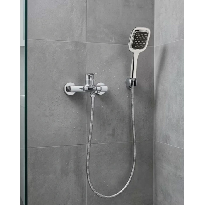 VipMarketim Siyah Duş Seti El Duşu Başlığı Spiral Hortum Dayanıklı Banyo Duş Aksesuarı