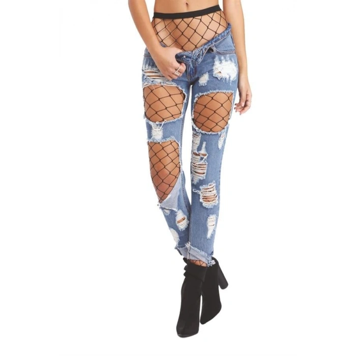 VipMarketim  Siyah Fileli Külotlu Çorap