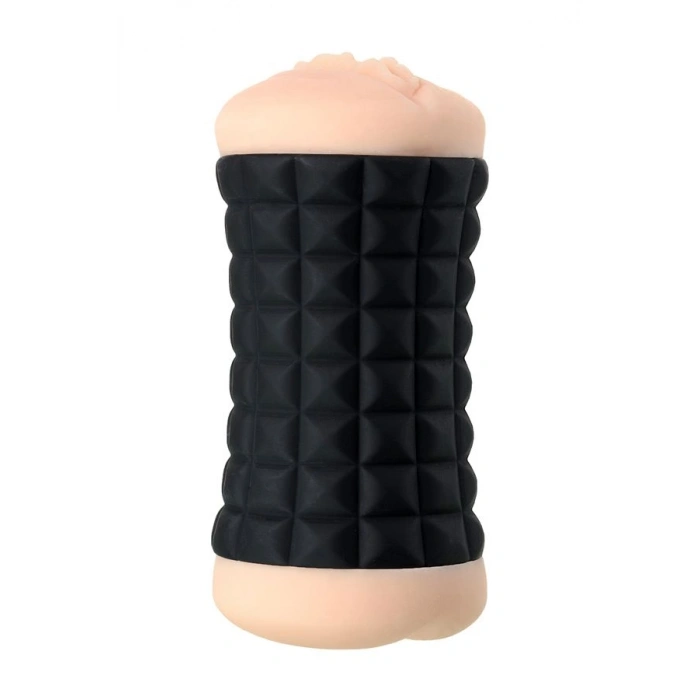 VipMarketim Siyah Kompakt Çift Taraflı Suni Vanija Ve Anal Mastürbatör