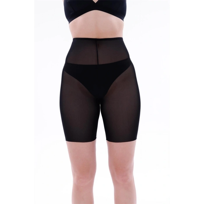 Vipmarketim Ten Mi Emay Lazer Tül Toparlayıcı Paçalı Boxer Hayalet Korse (kod:2705)