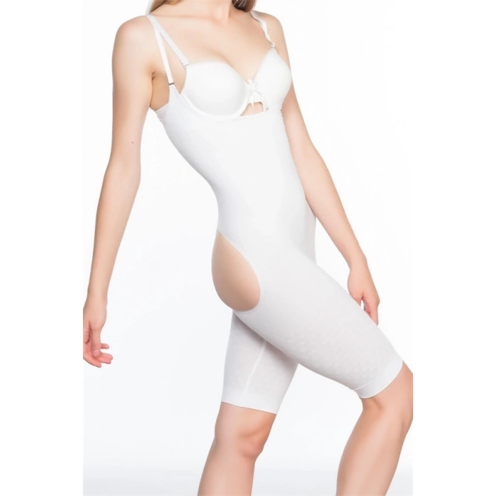 Vipmarketim Ten Mi Emay Popo Ve Göğsü Açık Paçalı Boy Korse (kod:2038)