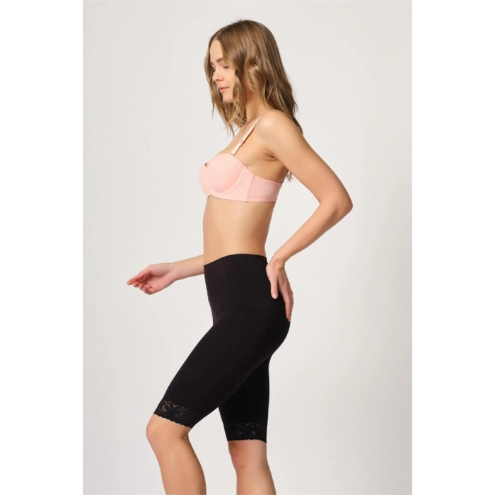 Vipmarketim Beyaz Mi Emay Soft Uzun Paça Dantel Boxer (kod:3004)