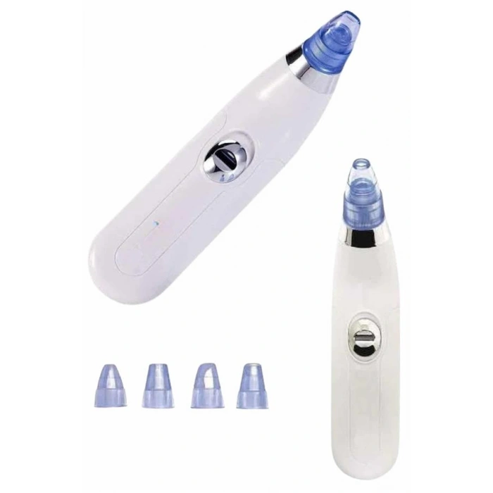 VipMarketim Siyah Nokta Temizleme Cihazı 4 Başlıklı Vakumlu Pilli Ölü Deri Arındırma