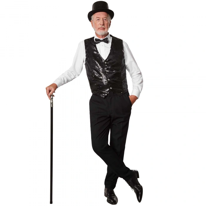 VipMarketim Siyah Payetli Pullu Papyon