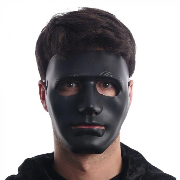 VipMarketim Siyah Renk Hip Hop Anonim Jabbawockeez Dans Maskesi 18x19 cm