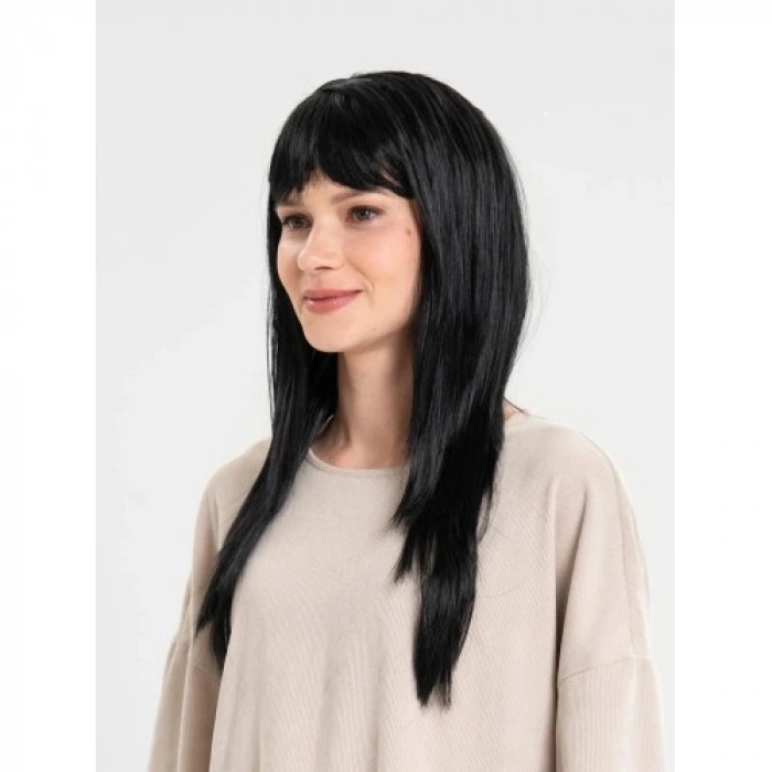 VipMarketim Siyah Renk Uzun Parti Peruğu