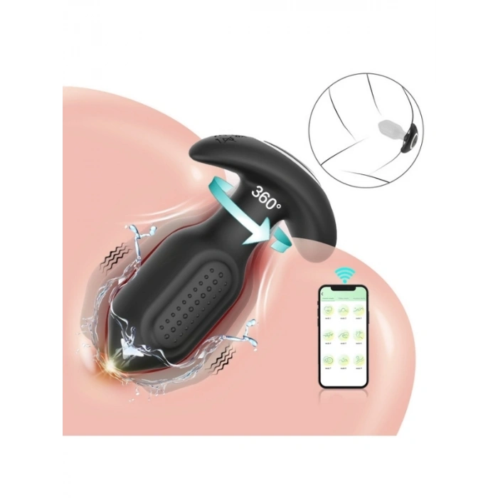 VipMarketim Sledgehammer Swing – Telefon Kontrollü Titreşimli Anal Plug (Siyah)