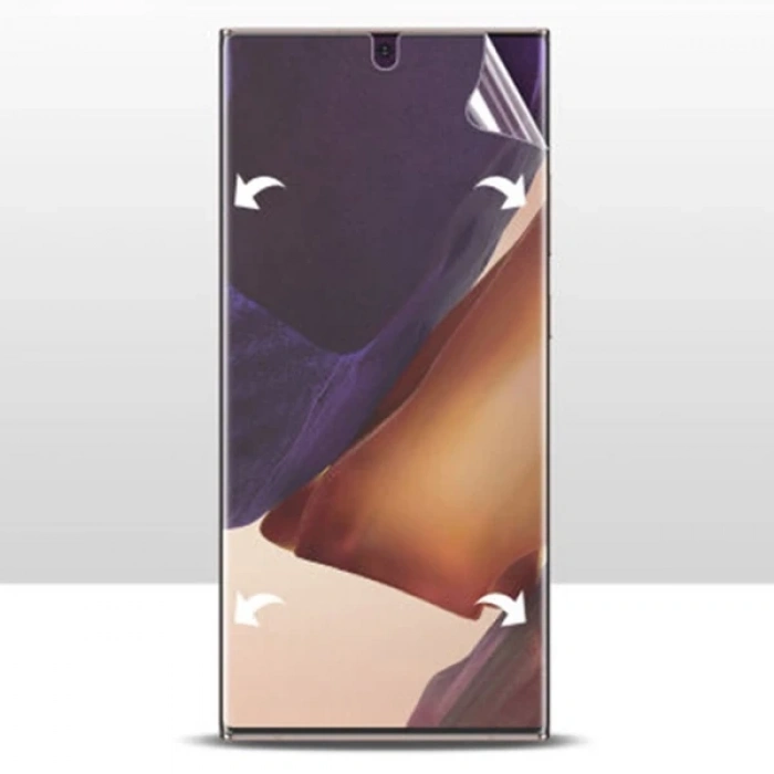 VipMarketim SM Galaxy Note 20 Film Ön Arka Full Koruyucu Membran Nano Hidrojel Koruyucu Set-(5775)