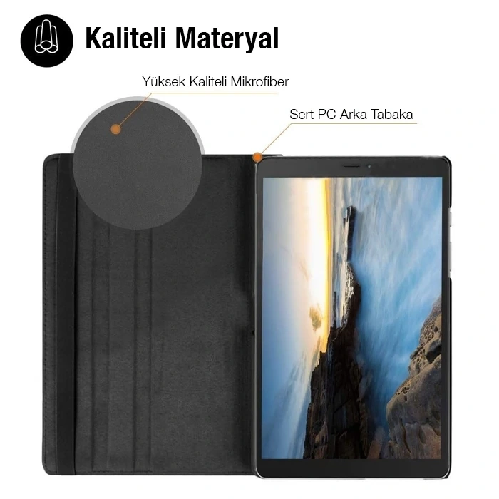 VipMarketim SM Galaxy Tab A 10.0 (P580-P585) 360 Derece Döner Standlı Kılıf-(5775)