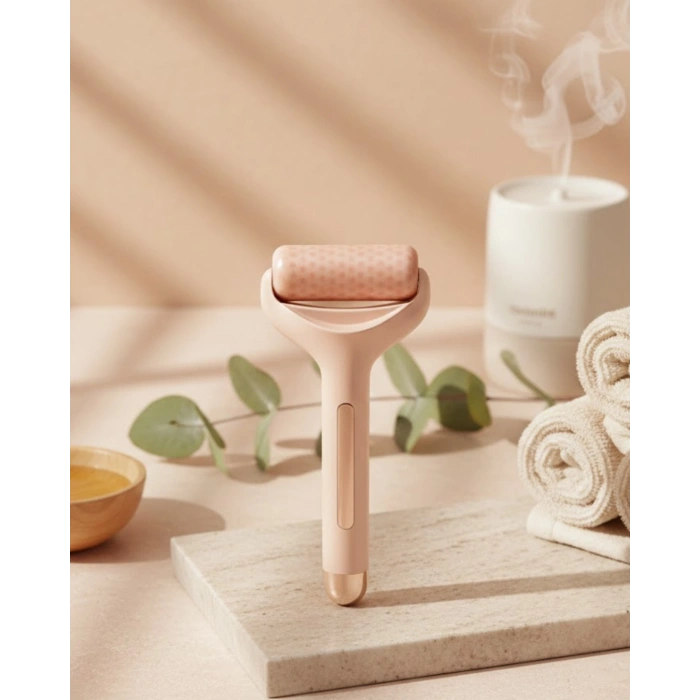 VipMarketim Soğuk Jel Başlıklı Buz Silindiri Yüz Masaj ve Bakım Aleti