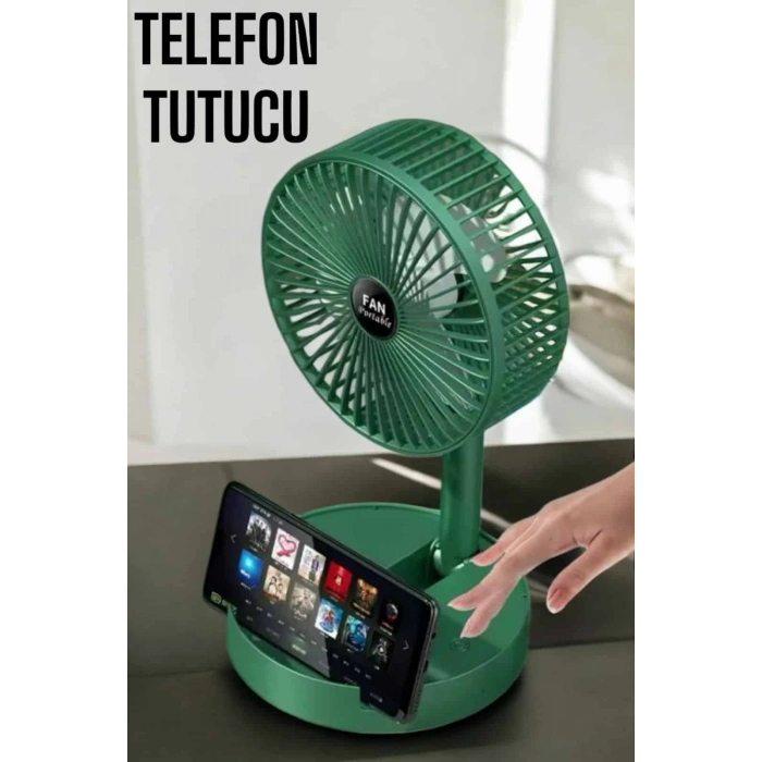 VipMarketim Soğutucu Vantilatör Telefon Standlı Mini Fan