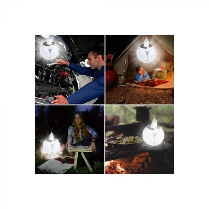 VipMarketim Solar 5 Kanatlı Kamp Lambası
