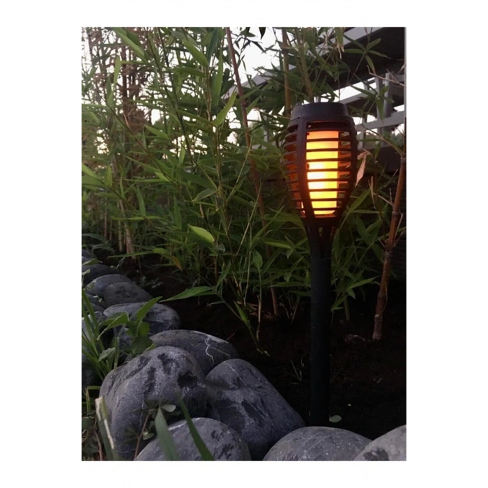 VipMarketim Solar Alev Efektli Bahçe Lambası