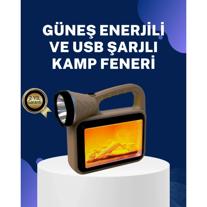 VipMarketim Solar Alev Lambası – Kamp Bahçe ve Dış Mekan İçin