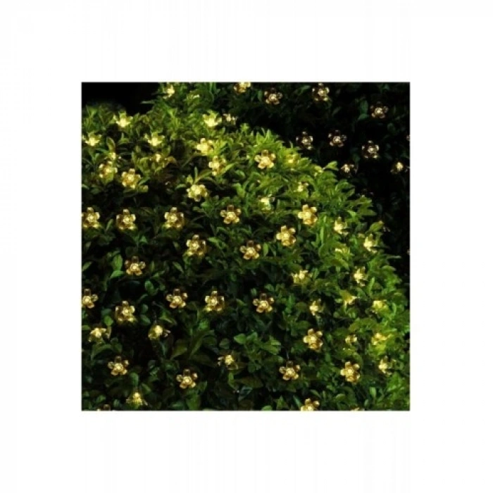 VipMarketim Solar Çiçekli Dekoratif 30 Led Bahçe Lambası