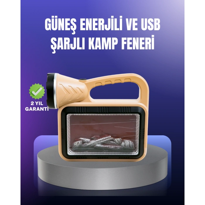 VipMarketim Solar Enerjili Alev Lambası – El Feneri ve Dekoratif Işık