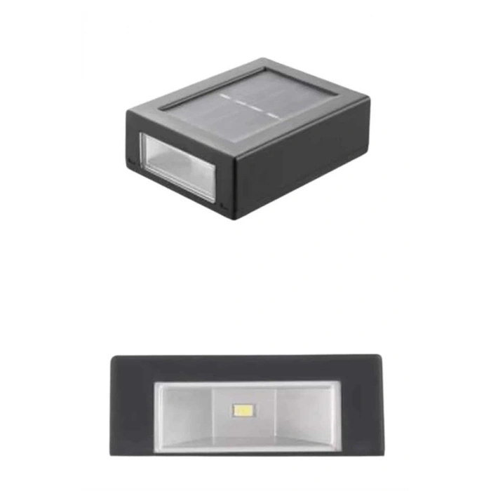 VipMarketim Solar Güneş Enerjili Çift Taraflı Duvar Lambası Çift Taraflı Duvar Lamba Güneş Enerjili