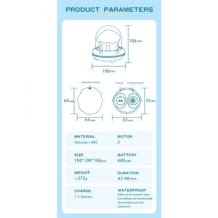 VipMarketim SpaceElf suction & vibrator