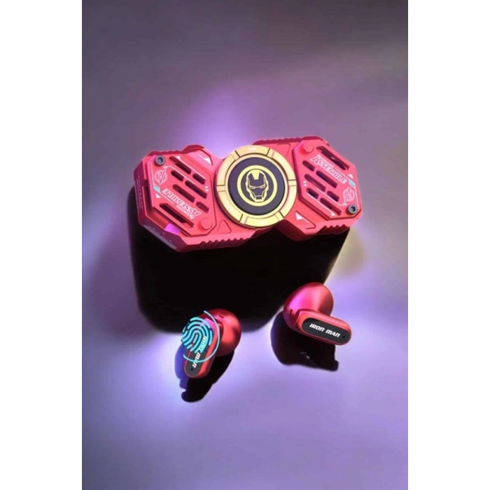 VipMarketim Stres Çarklı Bluetooth Kulaklık Kablosuz Kırmızı Yüksek Ses Kaliteli