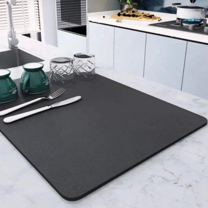 VipMarketim Su Emici Sihirli Tezgah Üstü Kurutma ve Bulaşık Matı