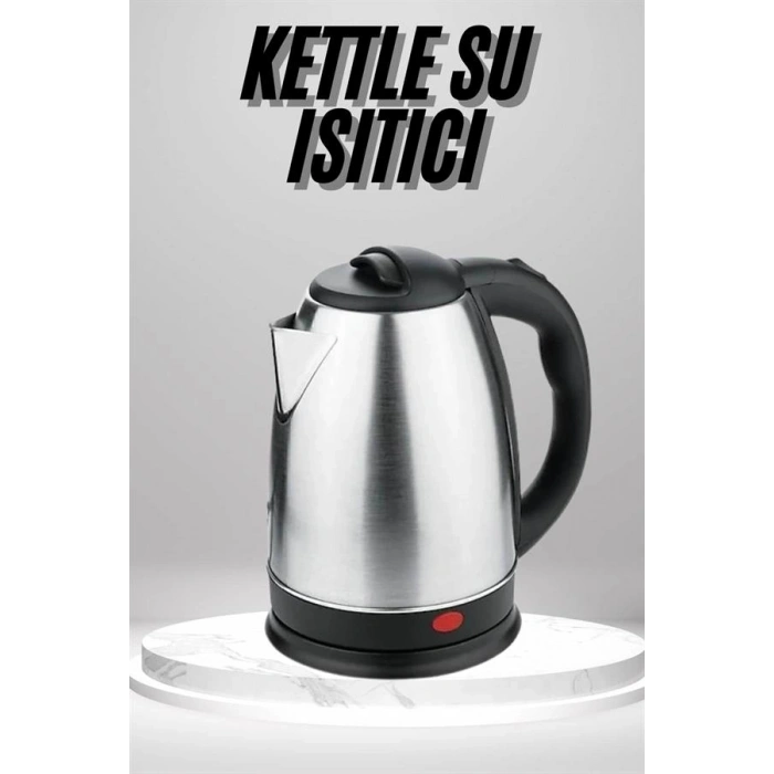 VipMarketim Su Isıtıcı 220 - 240 V Paslanmaz Çelik Kettle Uzun Ömürlü 2000 Watt