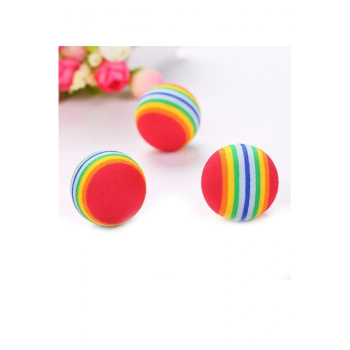 VipMarketim Sünger Kedi Köpek Çiğneme Ve Oyun Topu 4 Adet