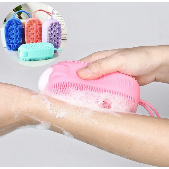 VipMarketim Süngerli Silikon Banyo Kesesi