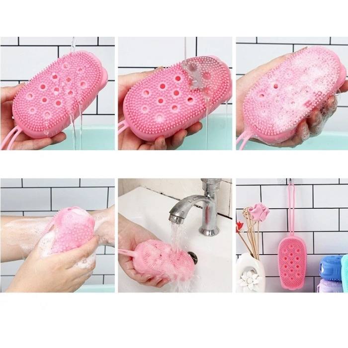 VipMarketim Süngerli Silikon Banyo Kesesi