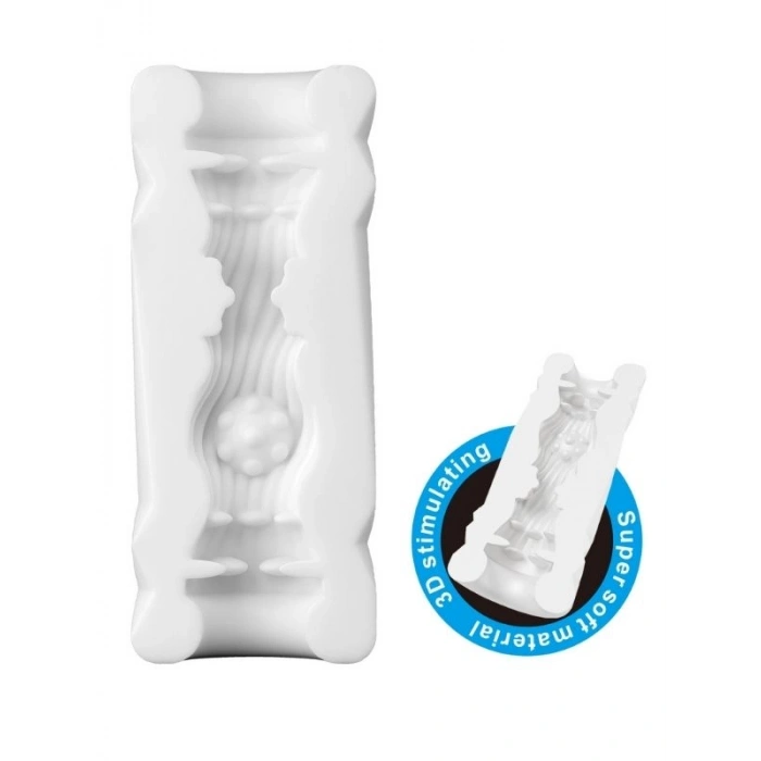 VipMarketim Super Soft Material 3d Stimulating Kola Kutusu Şeklinde Mastürbatör Mavi