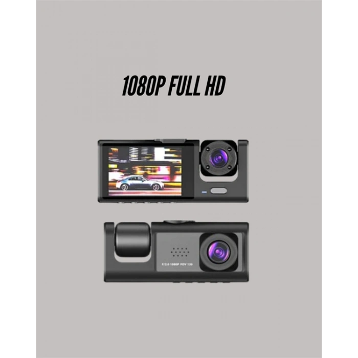 VipMarketim TA-01 G-Sensörlü 3lü Kayıtlı Araç Kamerası