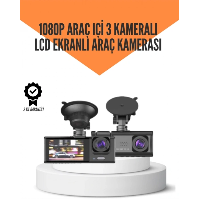 VipMarketim TA-01 LCD Ekranlı Gece Görüşlü Araç Kamerası