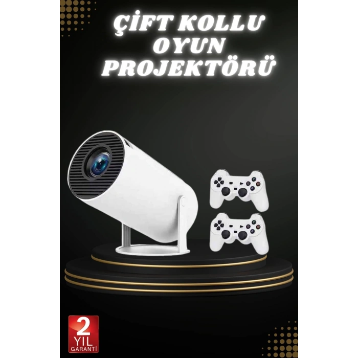 VipMarketim Taşınabilir Android Projeksiyon Ayaklı Çift Kollu 4K Çözünürlüklü Sinema Projeksiyonu