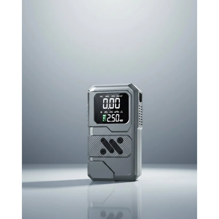 VipMarketim Taşınabilir Araç Akü Takviye ve Hava Kompresörü Powerbank Özellikli