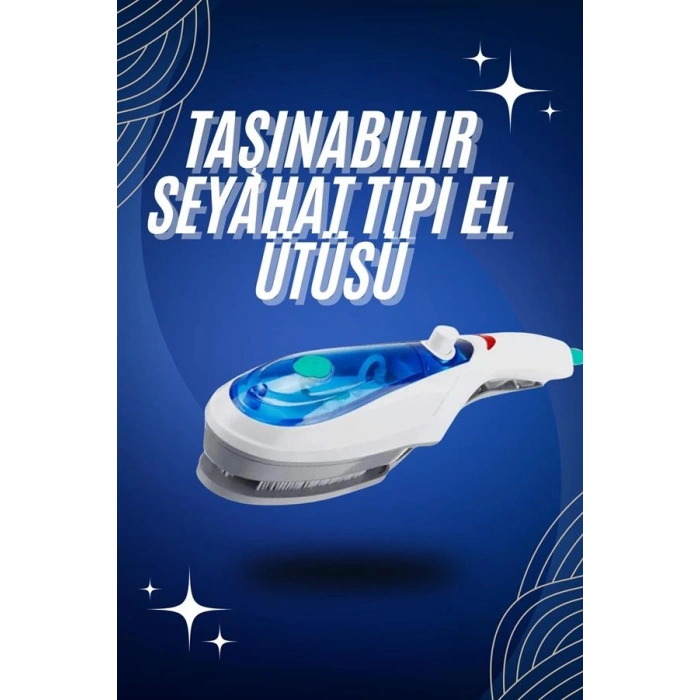 VipMarketim Taşınabilir Buharlı Ütü Ev Mini Giysi Temizleyici Asılı Ütü Makinesi