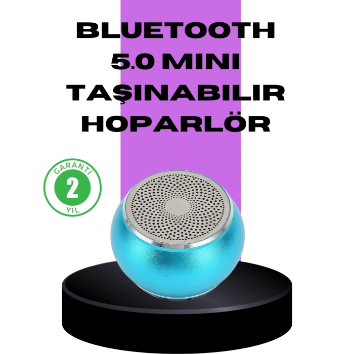 VipMarketim Taşınabilir Mini Bluetooth Hoparlör 9m Menzil Dahili Mikrofon