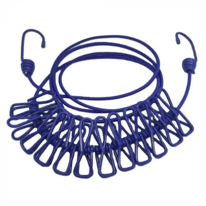 VipMarketim Taşınabilir Pratik Mandallı Çamaşır İpi