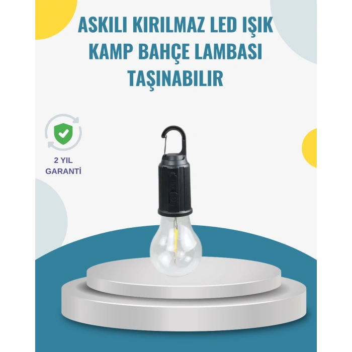 VipMarketim Taşınabilir Sıcak Işık Yayan Kamp Lambası