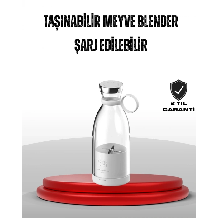 VipMarketim Taşınabilir USB Şarjlı Taze Meyve Suyu Blender