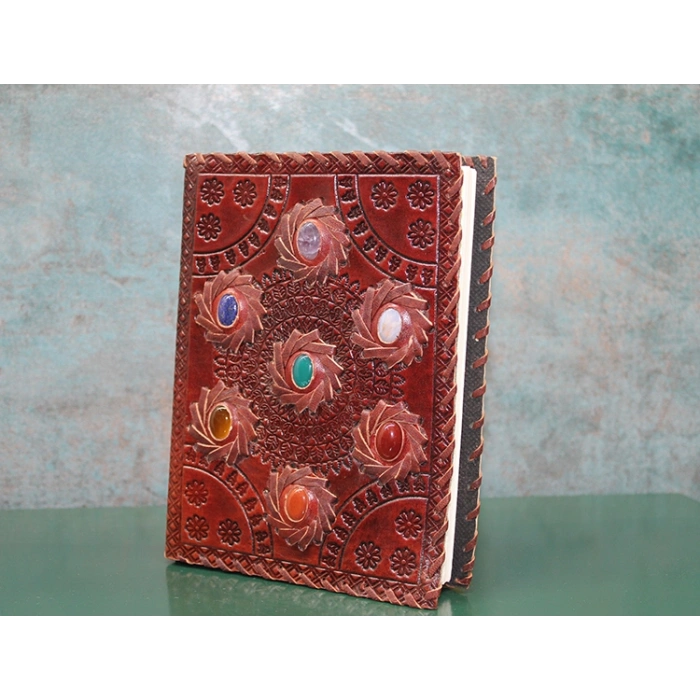 VipMarketim Taşlı Deri Defter Model 7