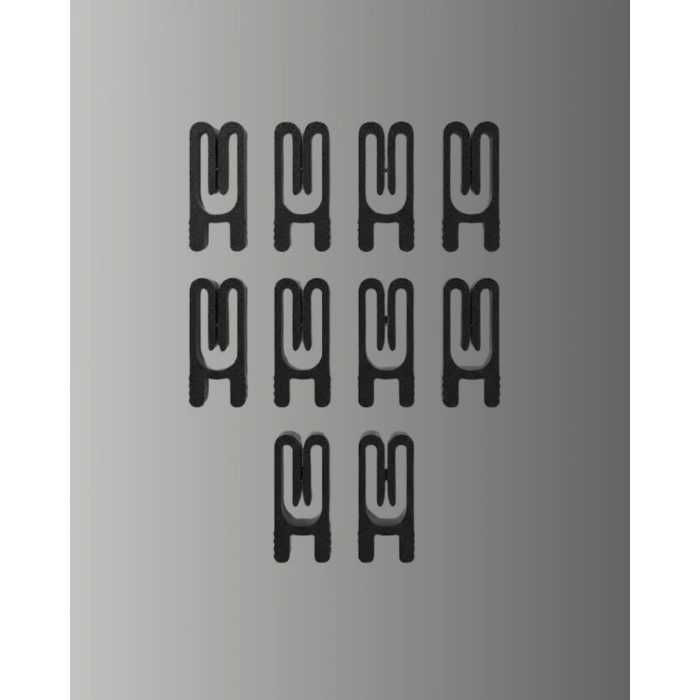 VipMarketim Tekrar Kullanılabilir Poşet Mandalı Siyah 10 Adet