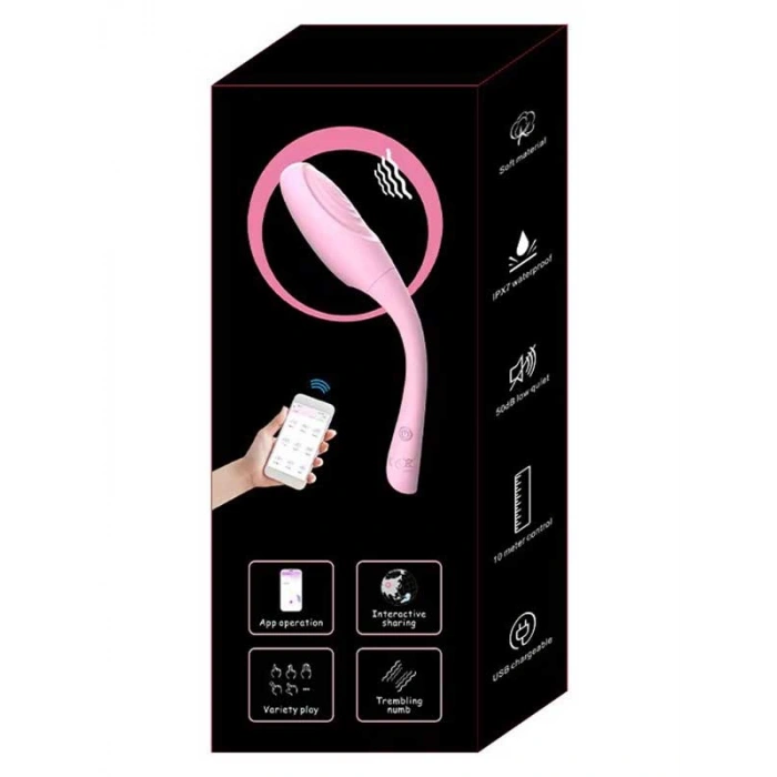 VipMarketim Telefon Kontrollü Şarjlı Vibratör Pembe