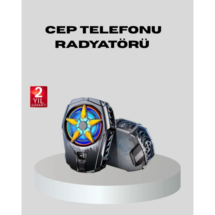 VipMarketim Telefon Soğutucu Radyatör Type-C Bağlantılı 2 Kademeli Dijital Kontrollü