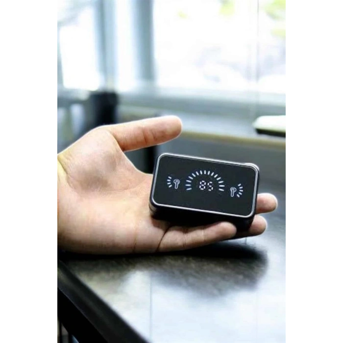 VipMarketim Telefon Standlı Bluetooth Kulaklık Aynalı Yüksek Ses Kaliteli
